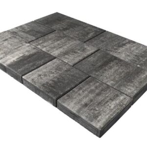 Плита тротуарная BRAER "Триада" 600/450*300*300*60 (колормикс "Ночь") двухсл под 12.96м2