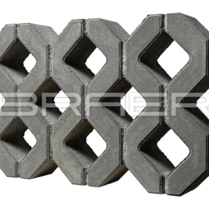 Плита тротуарная BRAER "Меба" 400/600*100 (Серый) двухсл под 10,8м2