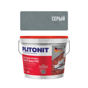 Затирка для швов плитки Plitonit Colorit EasyFill эпоксидная двухкомпонентная (2кг) Серый