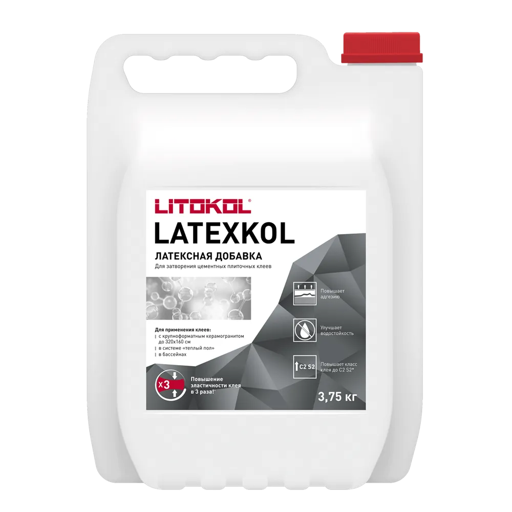 Добавка для клеев м-латексная ЛИТОКОЛ LATEXKol (3,75 кг) can