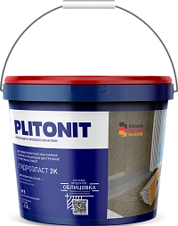 Гидроизоляция двухкомпанентная Plitonit (Плитонит) ГидроЭласт 2К (жид) 8л