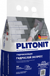 Гидроизоляция тонкослойная жесткая Plitonit (Плитонит) ГидроСлой (5 кг)