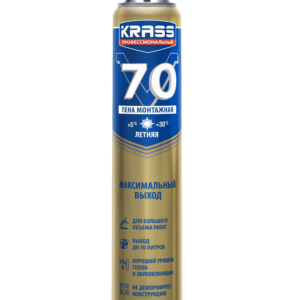 Пена монтажная пистолетная KRASS "Professional V70" 890 мл.
