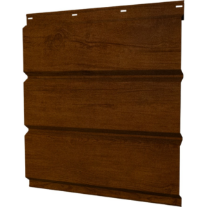 Софит металлический без перфорации GRAND LINE 0,45 Print Premium с пленкой Golden Wood Fresh L=6м