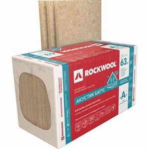 Утеплитель базальтовый ROCKWOOL Акустик Баттс 1000*600*100 (упак 0,36м3 - 3,6м2)