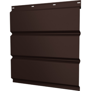 Софит металлический без перфорации GRAND LINE 0,5 Satin Matt TX RAL 8017 (Шоколад) L=3м