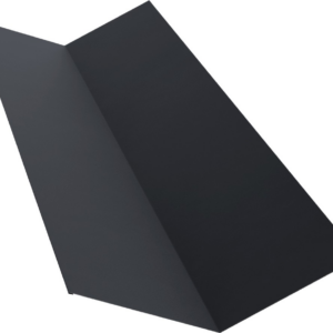 Планка ендовы верхней 145*145 GRAND LINE 0,5 Satin с пленкой RAL 7024 (Мокрый асфальт) L=2м