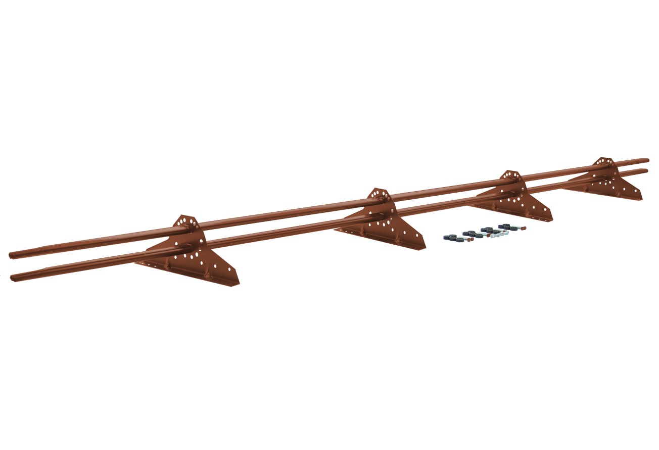 Снегозадержатель трубчатый Grand Line RAL 8004 3м